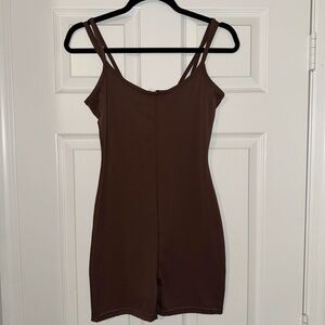 Women’s Brown Strappy Romper